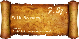 Falk Szandra névjegykártya